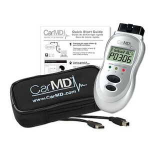 CarMD 2100 Vehicle Health System Diagnostic Code Reader OBDII Silver OS-2100